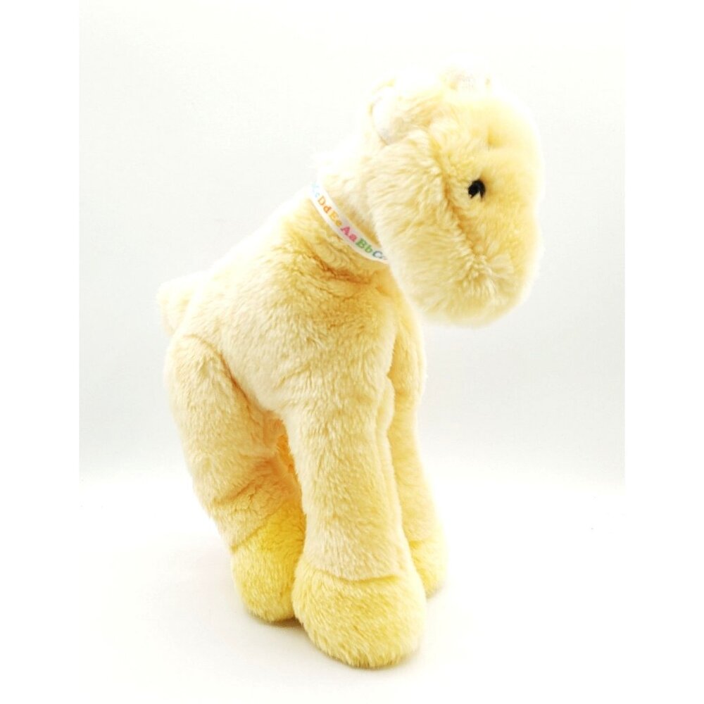 BABY GANZ Plush Giraffe Pastel Yellow Stuffed Animal Ribbon Soft Lovey Toy 1999